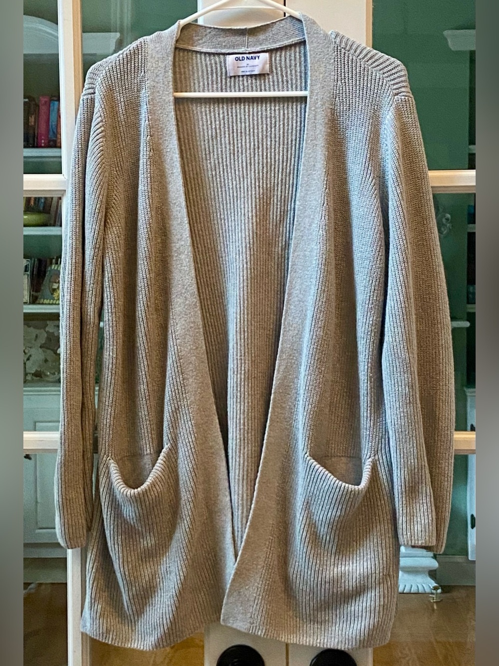 Old Navy Gray Knit Cardigan Sweater Size Medium